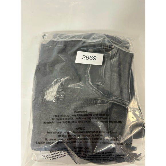 Judy Blue Black Denim Cut Off Shorts Size XL JB150004 Distressed Mid Rise Women - Picture 6 of 6